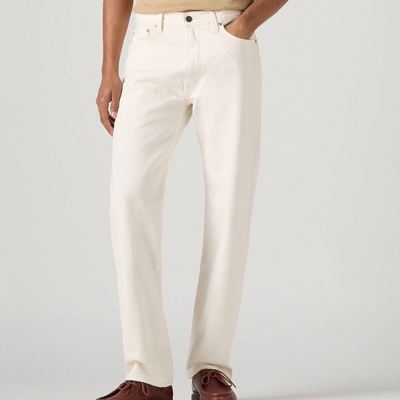 Levi's Other - Levis Men Size 36x32 Ivory Denim 5-Pocket Casual 555 Relaxed Straight Jeans NWT